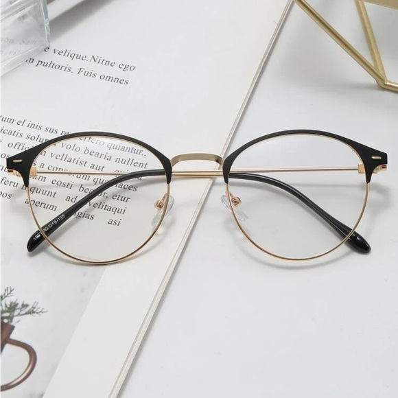 Accessories - ⚠️Clearance Gold And Black Metal Frame Blue Light Glasses Safe For Eyes